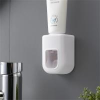 Dispensador automático de pasta de dientes a prueba de polvo, soporte de montaje en pared, juego de accesorios de baño, exprimidor de pasta de dientes - details 2