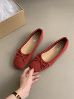 Francés retro de suela blanda solo zapatos de plata de las mujeres zapatos de otoño ladyshoes arco de la noche rojo pisos zapatos de ballet - details 24