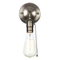 Interruptor de cadena de extracción de luces led de pared, lámpara de pared de dormitorio de hierro Vintage, estilo Retro, Loft cromado, mesita de noche, escalera, Wandlamp - details 2