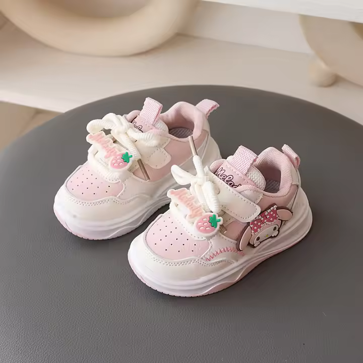 Primavera y otoño nuevas zapatillas de bebé niña niñas lindo Kulomi zapatos individuales zapatos casuales para niños suela suave antideslizante - 1
