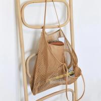 Bolso de hombro para mujer con bolsa de playa de malla, bolsa de almacenamiento portátil para ropa de lavado y natación para mujer - details 2