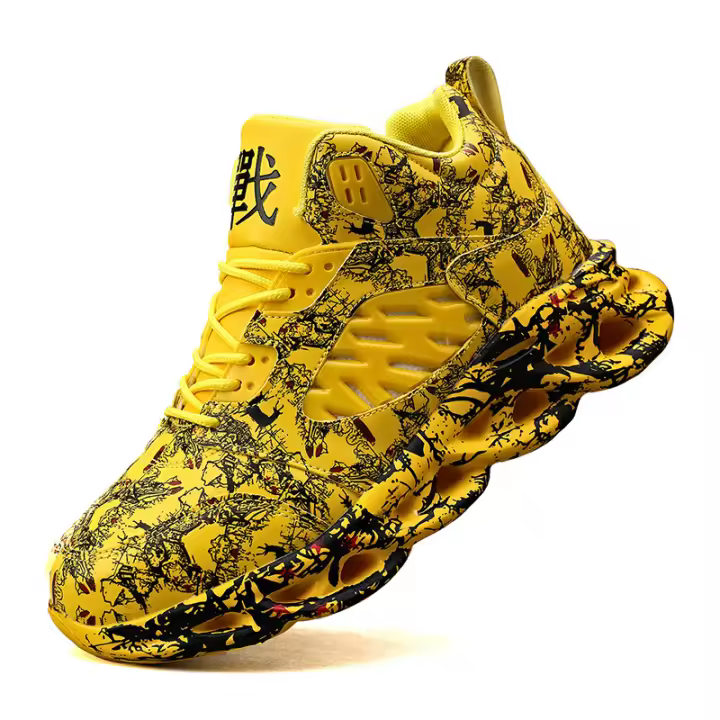 Zapatillas para correr para hombre, zapatillas ligeras para exteriores, transpirables, para caminar, trotar, zapatos con grafiti, zapatos deportivos cómodos, zapatillas para hombre - 1