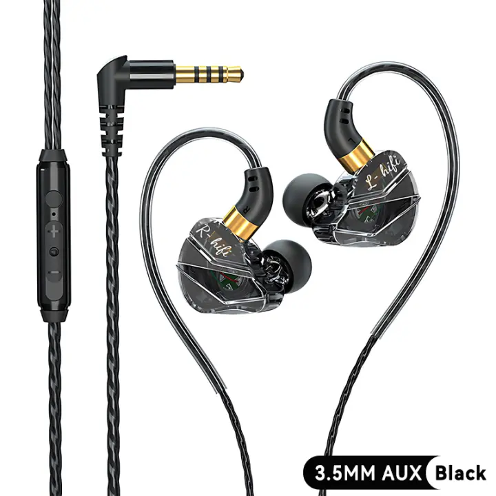 Auriculares con cable con chip digital 3,5 mm AUX/Tipo C 9D HIFI Auriculares intrauditivos con graves pesados ​​y micrófono para Samsung Huawei Xiaomi OPPO iPad PC - 1