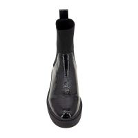 Botines de moda con suela de goma para mujer, botines Chelsea de cuero genuino - details 4