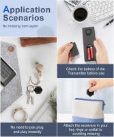 Localizador de Llaves Awapow Anti Lost Portátil Inalámbrico Inteligente para Mascotas Monedero de Seguimiento de Dispositivo 4 Receptores - details 3