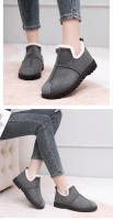 Zapatos gruesos y cálidos para la nieve para mujer, zapatos de algodón y terciopelo de un solo paso, a la moda, nuevo estilo, invierno, 2024 - details 1