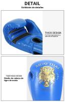 Guantes de boxeo mujer hombre 12 oz MMA niños Sanda muay thai antideslizante carrera entrenamiento protección Equipo - details 3