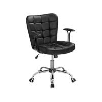 Silla de Escritorio Oficina Malla Silla Ergonómica con Soporte Lumbar Altura Ajustable Respaldo Transpirable Silla Giratoria Función Inclinación para Oficina Capacidad Max136 KG Negra - details 9