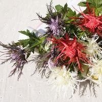 Flor de apio espinosa Artificial de plástico, flor falsa realista que no se decolora, plantas de simulación elegantes hechas a mano, decoración de oficina y Hotel - details 15