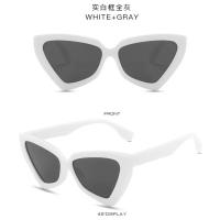 Gafas de Sol para Mujer en Forma de Ojo de Gato Montura Irregular de Lujo Populares - details 10
