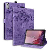 Lenovo Tab M9 Funda 9 pulgadas, diseño de flor relieva, soporte de cuero PU, cartera para tablet, accesorios electrónicos 2023 - details 9
