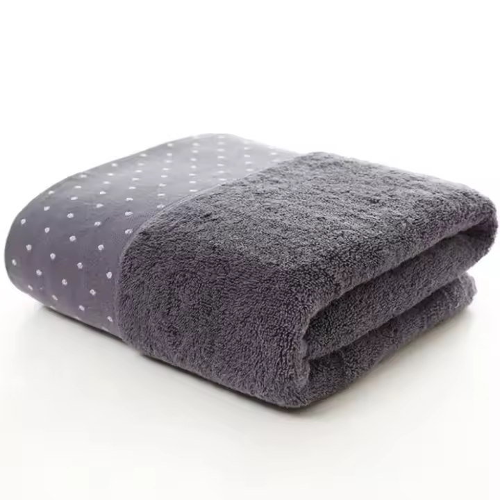 Toalla de algodón puro súper absorbente, toallas grandes gruesas y suaves, toallas de baño cómodas, 34x74cm - 1