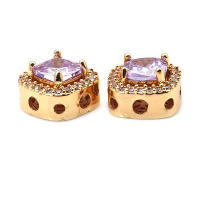 Cuentas de Espacio de Cubo de Bronce Dorado 18K Accesorios de Joyería DIY de Alta Calidad - details 23