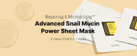 cosrx snail secretion filtrate 96% repairing moisturizing advanced snail mucin power sheet mask