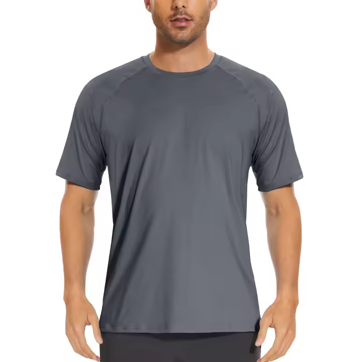 Camisetas de pesca para hombre de secado rápido que absorben la humedad y resistentes a los rayos UV - 1