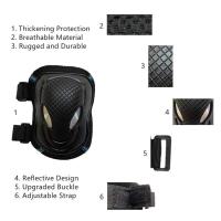 y Set, Paquete de 6, Set de Equipo de Protección con Rodilleras, Muñequeras, Codos, Kit de Seguridad para Niños, Adolescentes, Patinaje, Ciclismo. - details 0