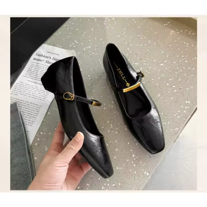 Moda Versátil Francesa 2025 Zapatos de Mujer Gran Tamaño Estilo Viajero Comodidad Grasa - 1