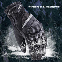 Guantes De Moto impermeables Para Hombre, manoplas cálidas Para invierno, Para carreras - details 5