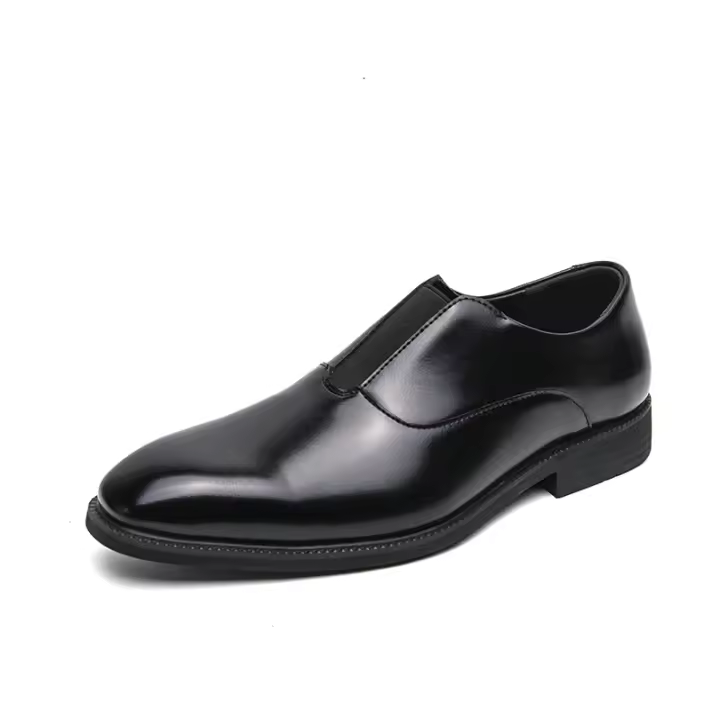 Zapatos Formales para Hombres Color Sólido, Tacón Bajo, Comodidad y Moda en Cuero de Juventud Transpirable - 1