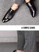 Exquisita artesanía, nuevo estilo asequible de zapatos de pantorrilla para uso formal de negocios para hombres y diseño de cuero grande. - details 5