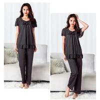 Conjunto de pijama de satén grande 5XL, pijamas cortos, decoración del hogar de mediana edad, pijamas de mujer baratos - details 2