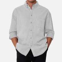 Camisa Silbon deportiva micropiqué verde claro Slim de hombre - details 1