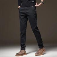 Pantalones Rectos de Pierna Ancha para Hombres en Invierno Ropa de Calle Básica de Alta Cintura - details 9