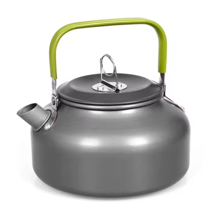 Tetera de agua portátil, café, interior, aleación de aluminio, tetera, exterior, Camping, senderismo, olla de Picnic - 1