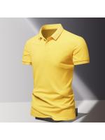 Polo de manga corta para hombre, Camiseta de algodón 100%, transpirable, informal, con solapa, de alta calidad, a la moda, novedad de verano - details 4