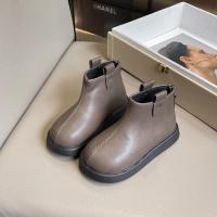 Zapatos de cuero para niñas, botas cortas versátiles antideslizantes de fondo suave, estilo coreano, a la moda, otoño e invierno, 2024 - details 4