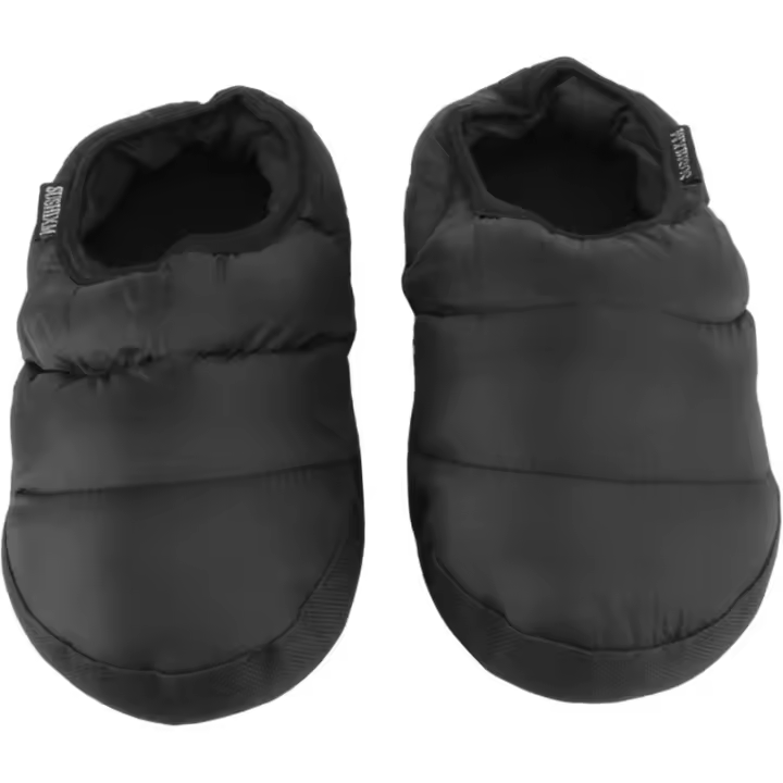 1 par de pantuflas de algodón para hombre, pantuflas de interior para hombre, pantuflas de casa, color negro - 1