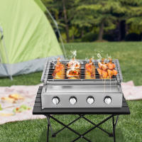 Parrilla de Gas de 4 quemadores, para barbacoa, Camping - details 0