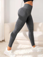 Mallas sin costuras para gimnasio para mujer, pantalones deportivos para Yoga, mallas elásticas de cintura alta, mallas deportivas, ropa deportiva - details 3