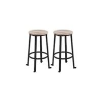 Juego de 2 Taburetes de Bar Altura Ajustable Soporte hasta 136 kg Ideal para Comedor, Cafetería, Bar, Sala o Cocina - details 11