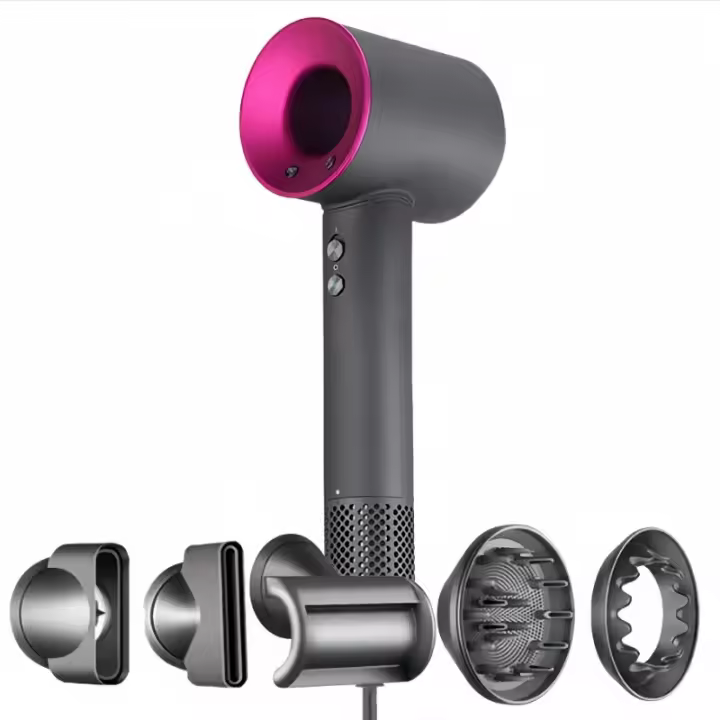 Secador de pelo profesional 1600w con 6 accesorios - 1