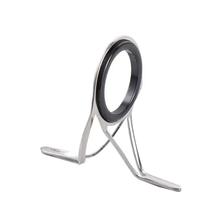 Kit de reparación de línea de anillo guía de dos pies, accesorios de pesca con bucle de alambre, guías de caña de pescar de acero inoxidable, puntas, anillos circulares - 1