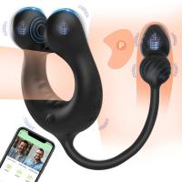 Empaque privado Sexy Wireless APP Ring Vibrador Juguete Sexual Para Hombres Pareja Anal Butt Plug Masajeador de Próstata Masculino Estimulador de Clítoris Suministros para Adultos - details 1
