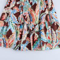 Vestido con estampado de nudos de diseño de moda francesa de estilo europeo y americano - details 2