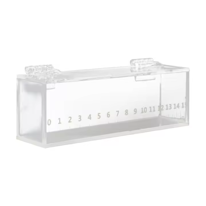 Caja transparente para observación de peces, Mini pecera rectangular de escritorio, micropaisaje, tanque de peces acrílico resistente a roturas, grillos - 1