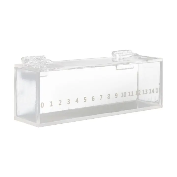 Caja transparente para observación de peces, Mini pecera rectangular de escritorio, micropaisaje, tanque de peces acrílico resistente a roturas, grillos - 1