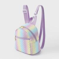Mini Mochila pequeña de PU de gran capacidad, mochila de viaje acolchada gradiente, moda - details 1
