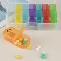 Organizador de pastillas de 7 días a prueba de humedad, pastillero semanal a prueba de polvo con 14 rejillas, dispensador de pastillas portátil de gran capacidad con marca semanal - details 1