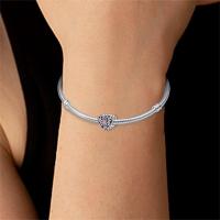 Encanto Clásico de Plata Esterlina S925 - Romántico Pulsera de 3mm con Zirconio - Ideal para Joyería DIY para Mujeres - details 14