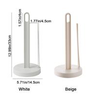 Soporte Vertical de plástico multiusos para servilletas, soporte para papel de cocina Simple blanco, toallero de tejido independiente para Hotel, 2 uds. - details 0