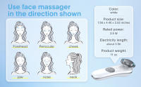 masajeador facial radiofrecuencia de iones de luz de color limpiador eléctrico de cara, leche de lavado y mascarilla facial caliente importador de esencia masajeador cepillo facial eléctrico - details 6