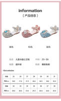 Nuevos zapatos plateados de cristal con suela blanda Baotou, zapatos de niña con diamantes de imitación, zapatos de rendimiento. - details 5