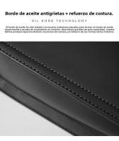 Nueva Bolsa Tote de Nicho para Mujeres de Cuero Genuino de Gran Capacidad, Maletín para Laptop, Bolsa de Viaje de Cuero de Vaca Negro - details 9