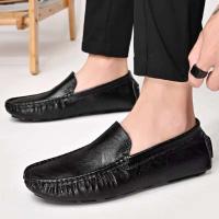 Zapatos náuticos cómodos de cuero de alta calidad de marca clásica informal para hombre a la moda de primavera y otoño - details 3