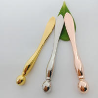 Herramienta de Cuidado Facial Barra de Masaje de Cara de Metal Anti Arrugas Aplicador de Crema para los Ojos Mezclador de Mascaras Spatula y Escoop - details 3
