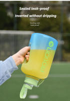 Botella de agua deportiva con pajita de gran capacidad, hervidor de agua portátil de plástico para exteriores - details 12